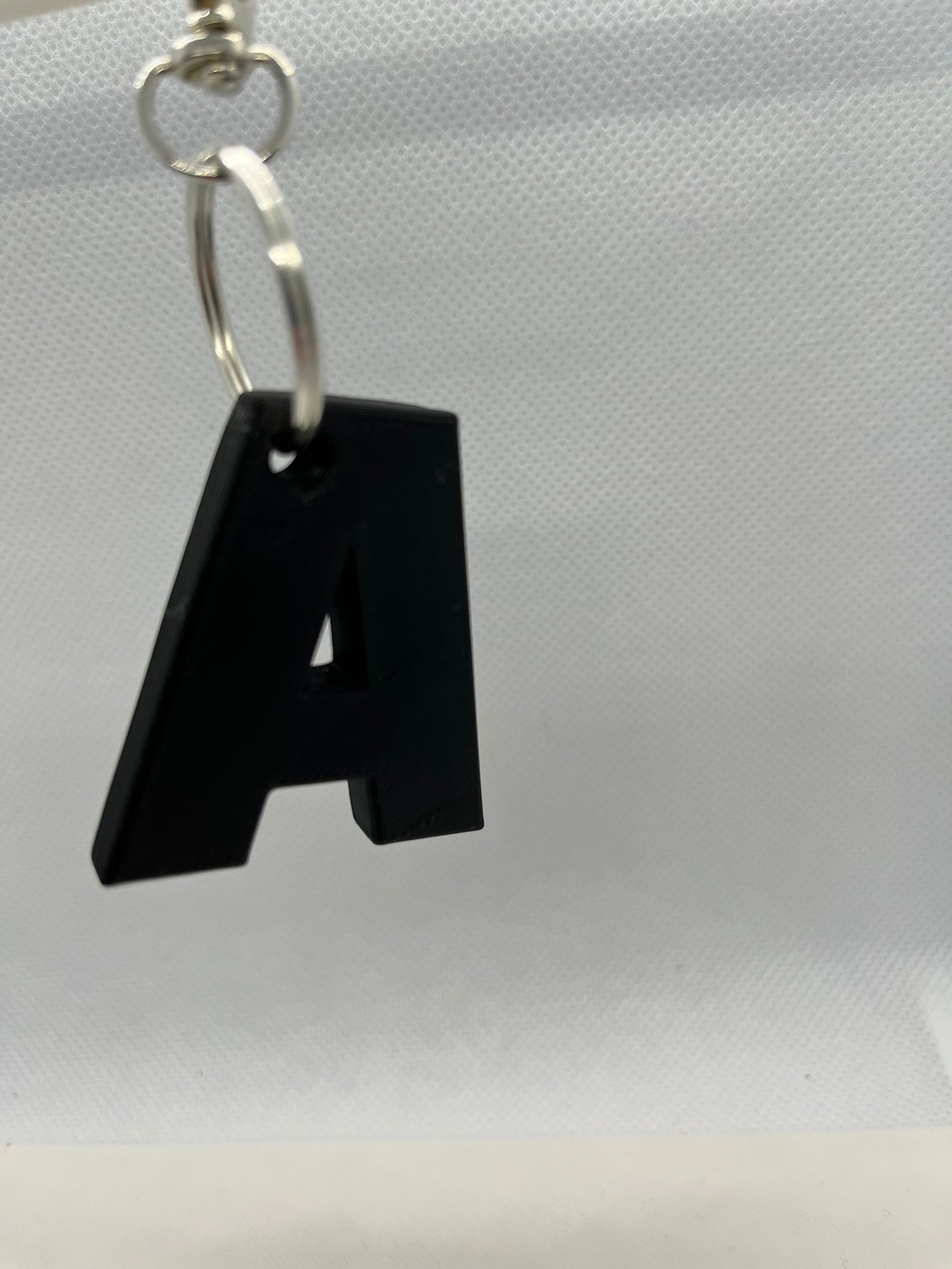 Custom Alphabet 3D Printed Keyring (A-C)