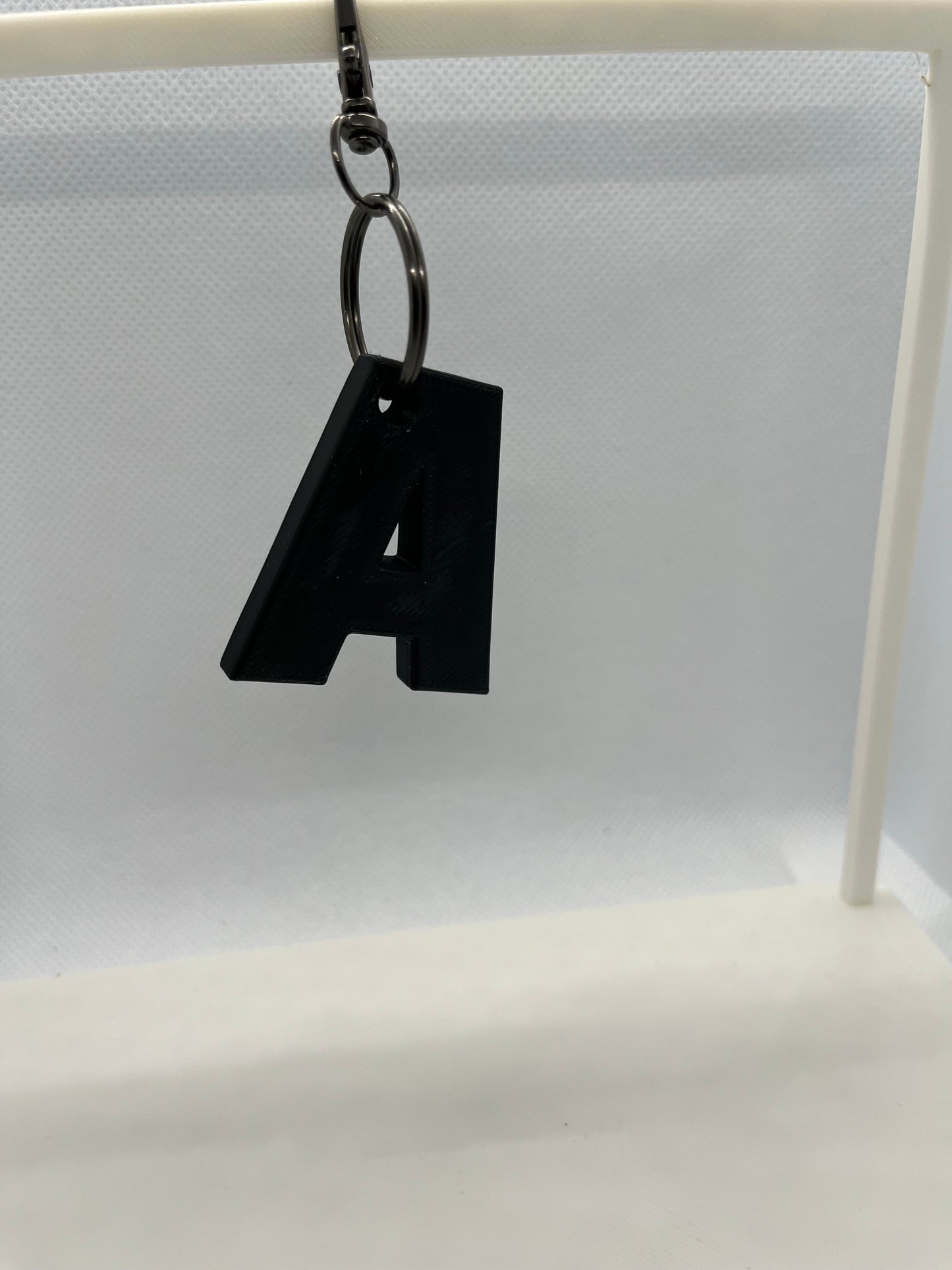 Custom Alphabet 3D Printed Keyring (A-C)