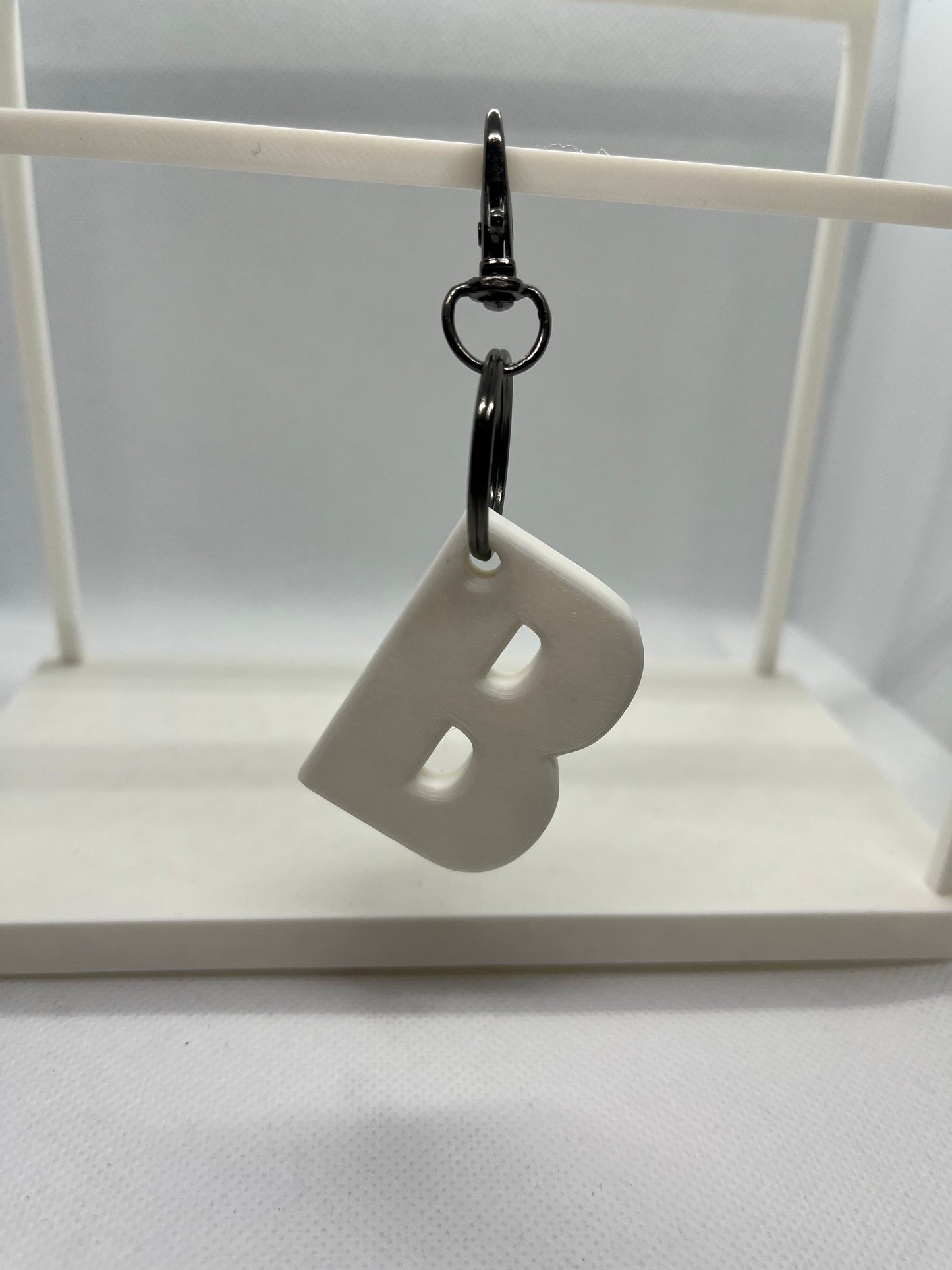 Custom Alphabet 3D Printed Keyring (A-C)