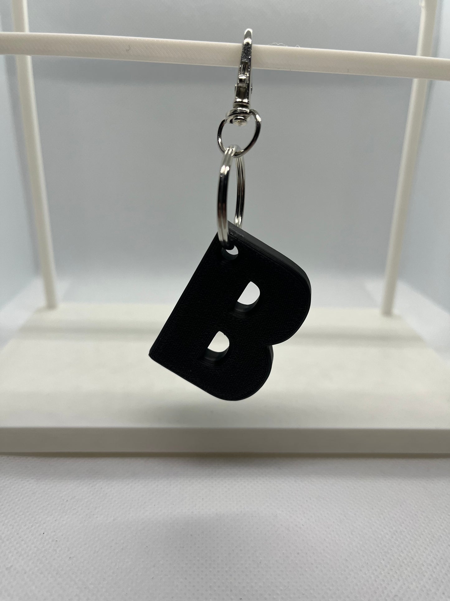 Custom Alphabet 3D Printed Keyring (A-C)