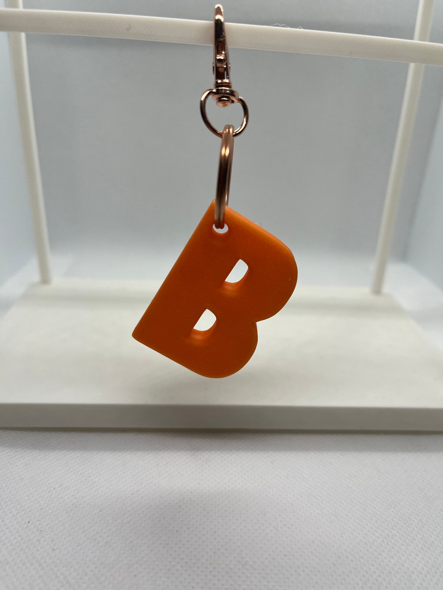 Custom Alphabet 3D Printed Keyring (A-C)
