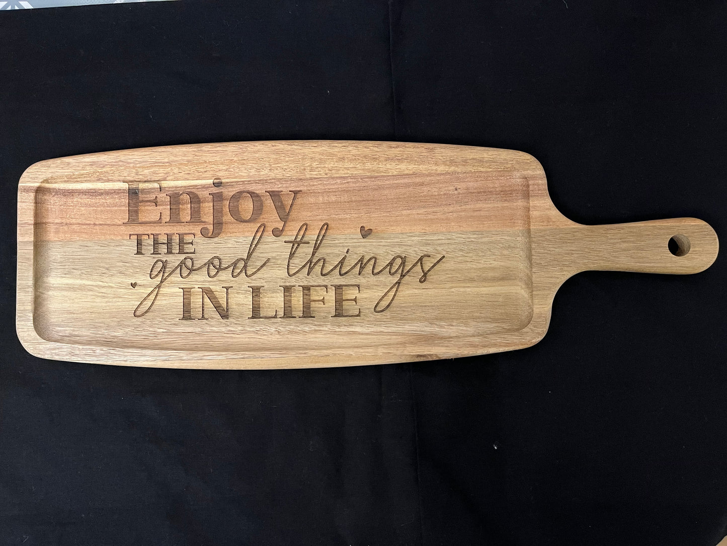 Engraved Acacia Serving Board
