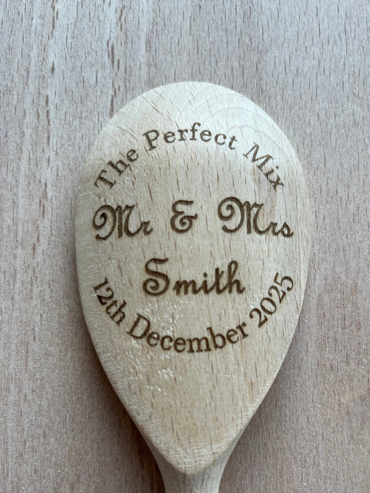 Celebrate Love in the Kitchen: Introducing Our Personalised Engraved Wooden Spoon
