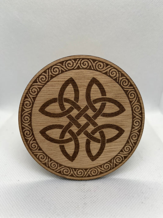 Celtic Knot Plywood Coaster